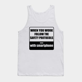 Safety with phone Tank Top